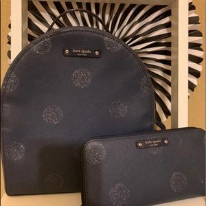 Kate spade ♠️ backpack and matching wallet